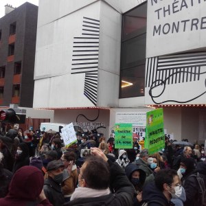 17/03/2021 - Manifestation pour la réouverture des lieux culturels à Montreuil