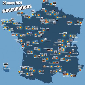 occupations au 23 mars 2021